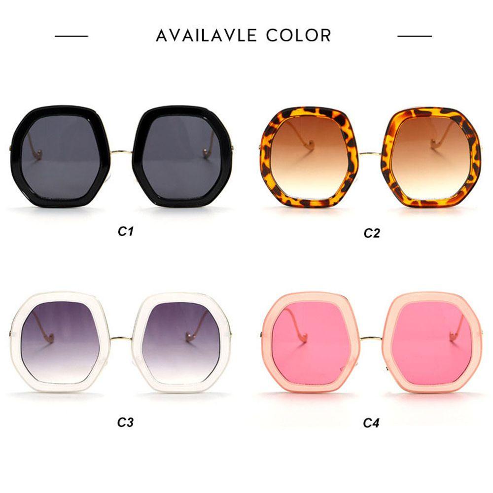 Nanas Kacamata Hitam Untuk Wanita Polygon Frame Eyeglasses Crystal Pria Shades