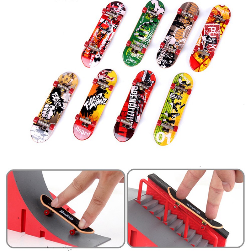Finger Skateboard box Mini Skateboard Taman Jari Skateboard Jari Skateboard Tuang Jari Skate pro gift box