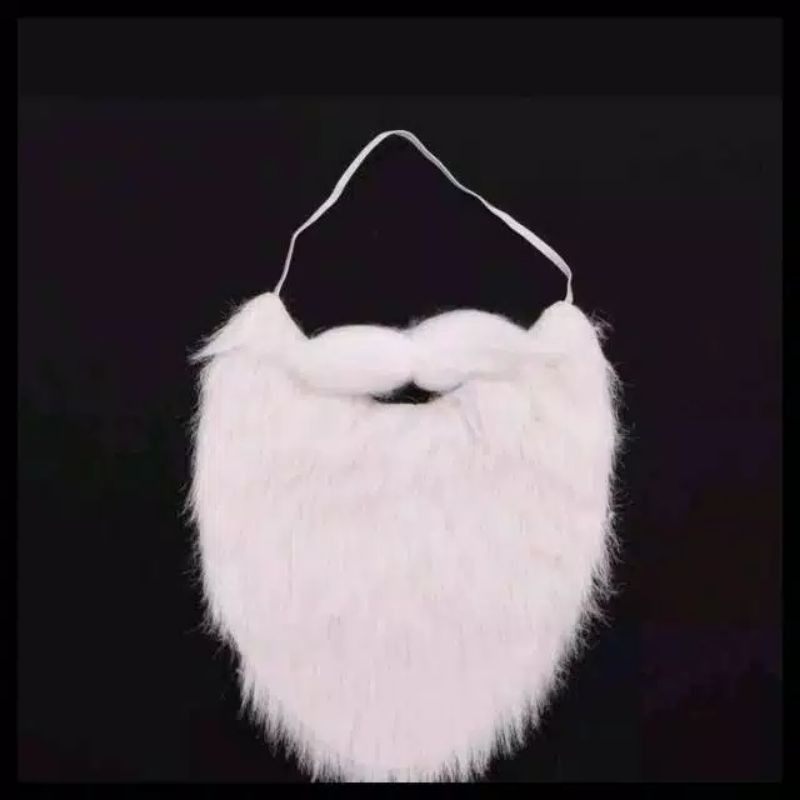 mainan jenggot putih palsu