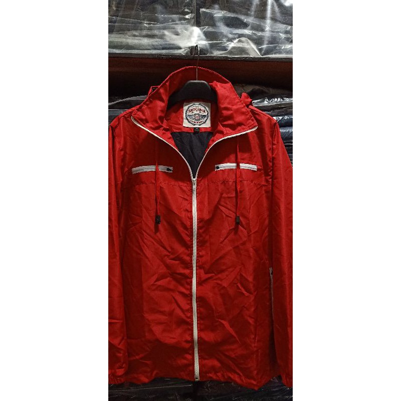 auderdom - jaket parasit redcable / jaket casual pria wanita