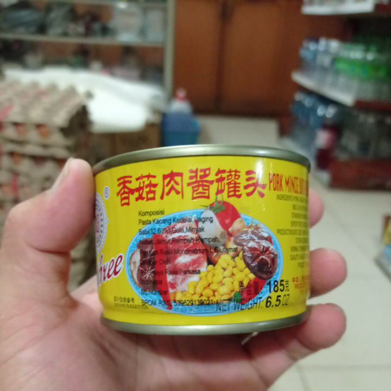 

Q-three Daging babi kalengan 185gr