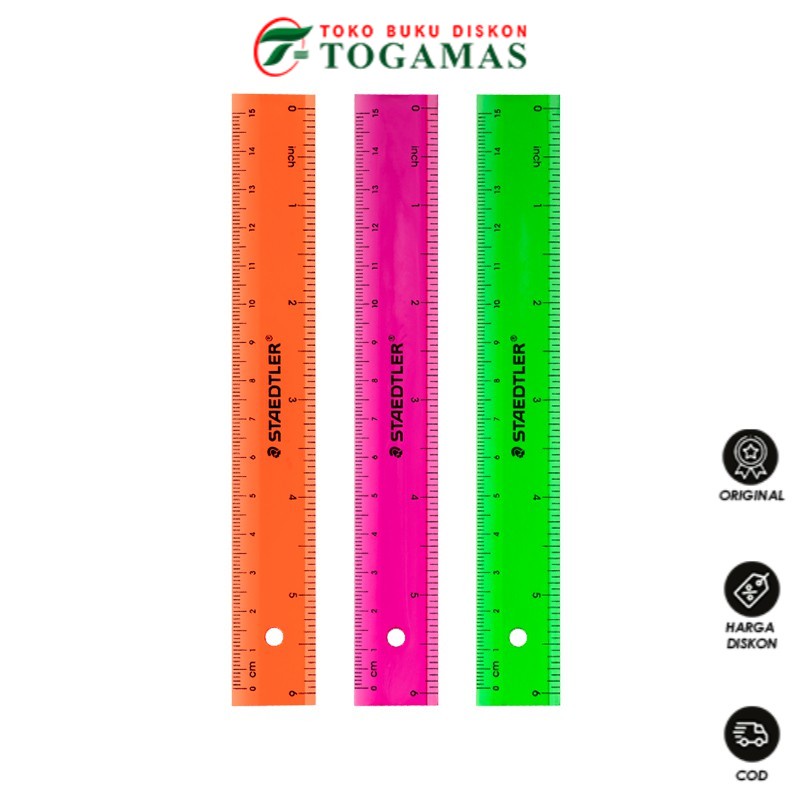 

STAEDTLER Penggaris Warna Neon 15cm