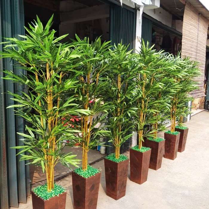 Pohon Bambu Plastik Artificial Palsu 170Cm/Hiasan Sudut Ruangan/Bunga Hias Plastik/Dekorasi Rumah