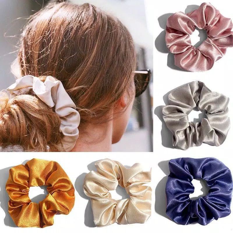 Karet rambut / ikat rambut simpul ala korea / Scrunchie High Quality