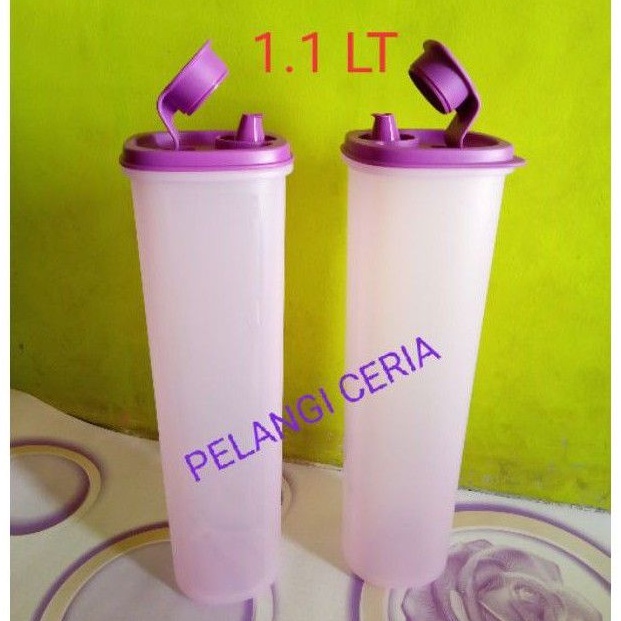 Tempat minyak goreng tupperware ecer 1,1 liter ungu