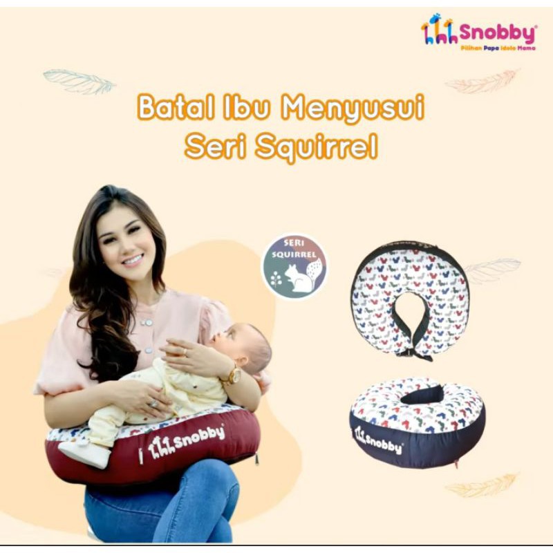 Bantal Menyusui Snobby Nursing Pillow Dengan Gasper Squirrel Series TPB 5621