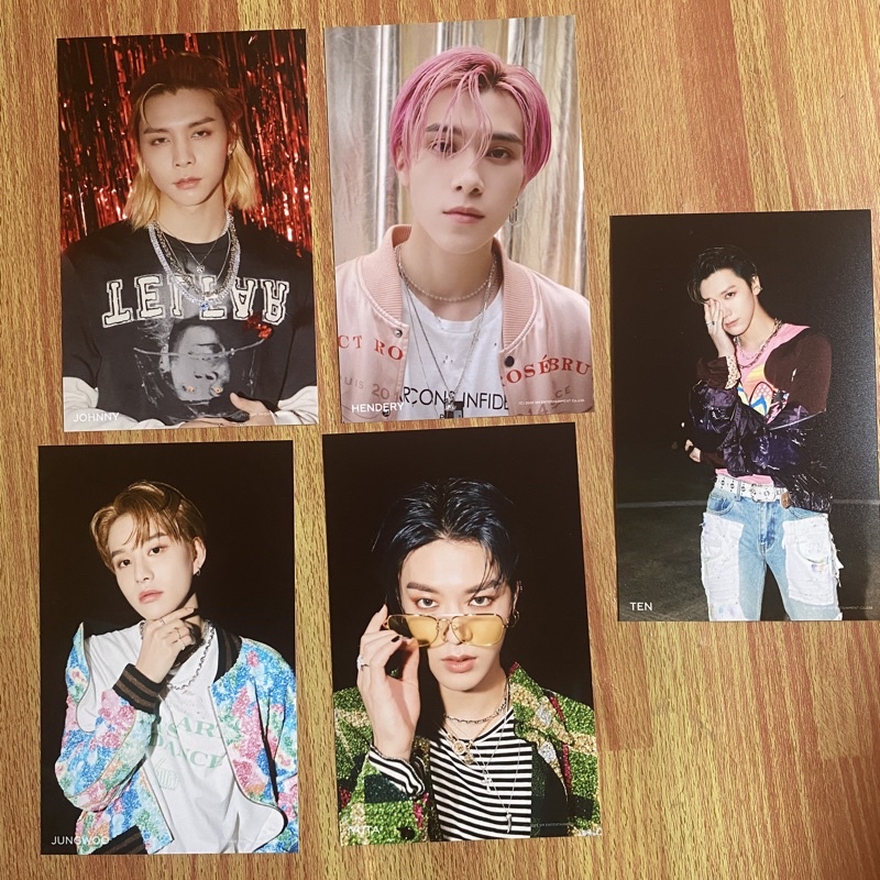 johnny hendery jungwoo yuta ten work it photoset postcard photocard nct