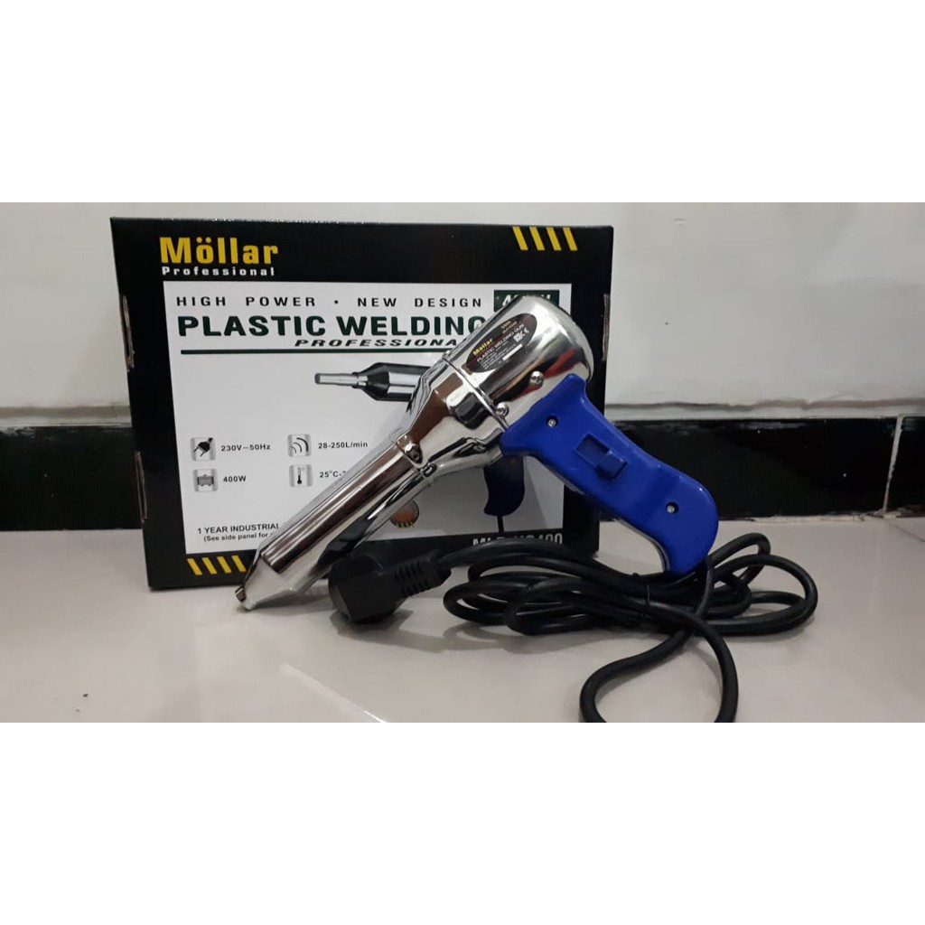 Heat Gun MOLLAR HG 400 Hot Air Gun Plastic Welding Las Plastik