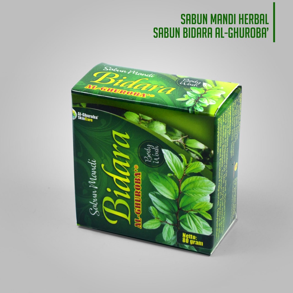 [ AL GHUROBA ] SABUN MANDI HERBAL DAUN BIDARA 80 GRM POM HALAL PRODUK MUSLIM