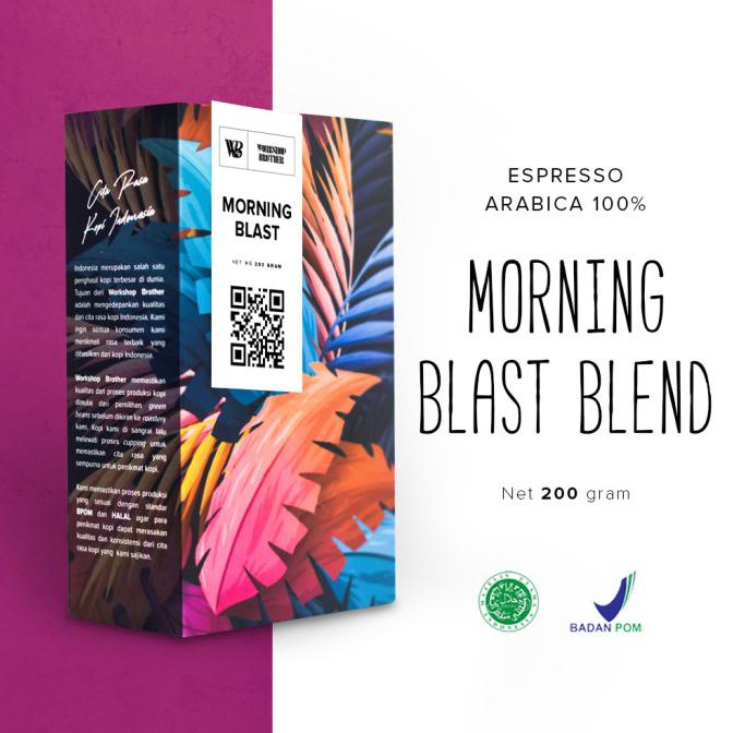 

Produk Unggulan Workshopbrother Kopi Morning Blast Blend 200Gram Biji Atau Bubuk - Biji Trendi