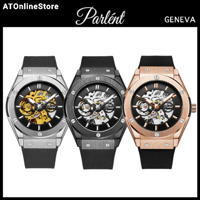 Jam Tangan Automatic Pria Parlent Geneva ORIGINAL