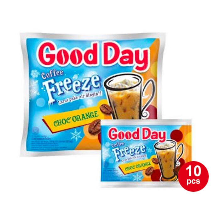 Kopi GOOD DAY Freeze Choc Orange Renteng 10 x 30 gram Kopi Good Day Coffee Freeze