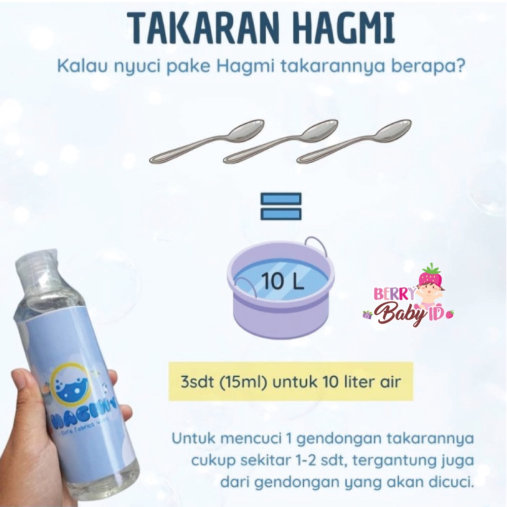 Hagmi Cairan Pencuci Gendongan Detergen Sabun Baju Bayi Berry Mart