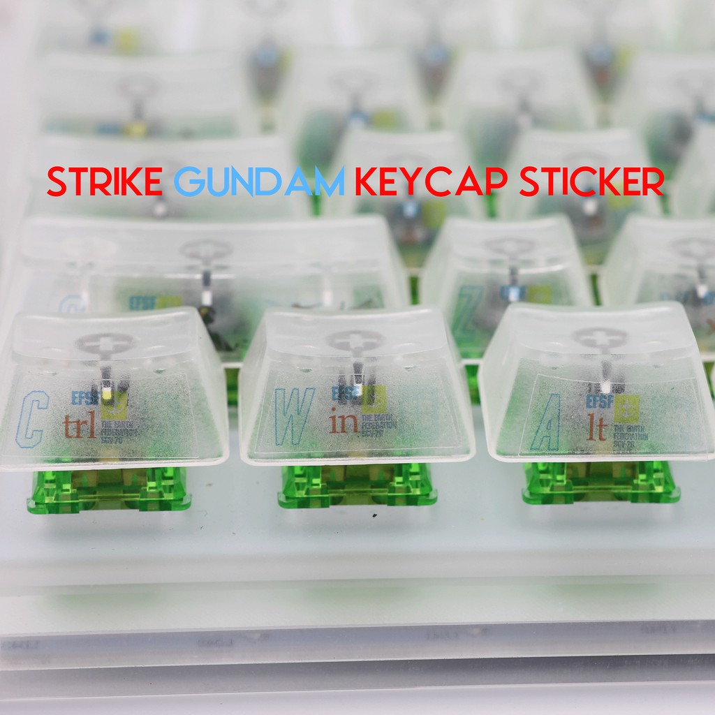Mechanical keyboards Transparent Sticker on Key Cap Side Lettering Protective film Waterproof Clear Sticker For Keycaps