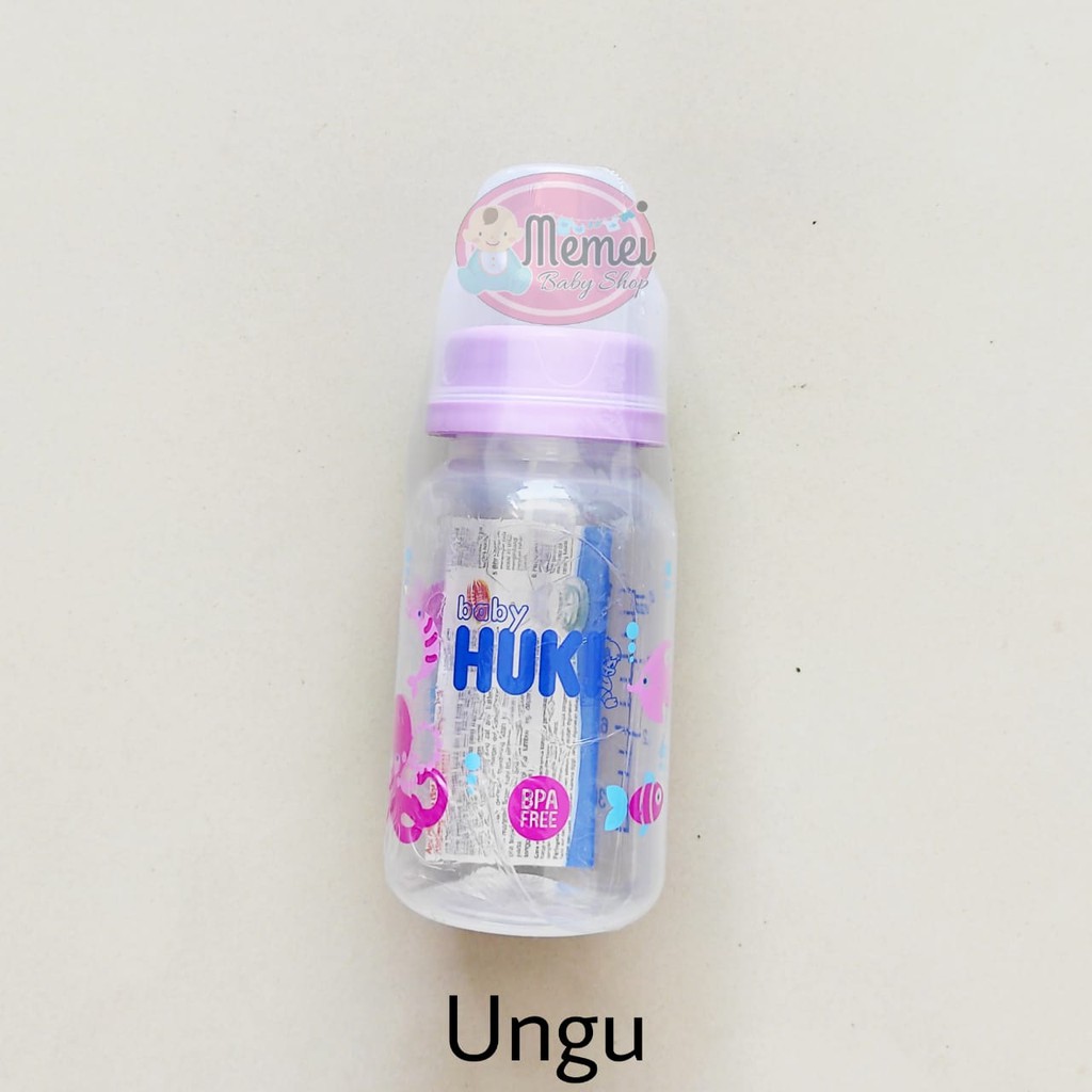 Botol susu HUKI 120 ml DOT GEPENG perlengkapan bayi lahir