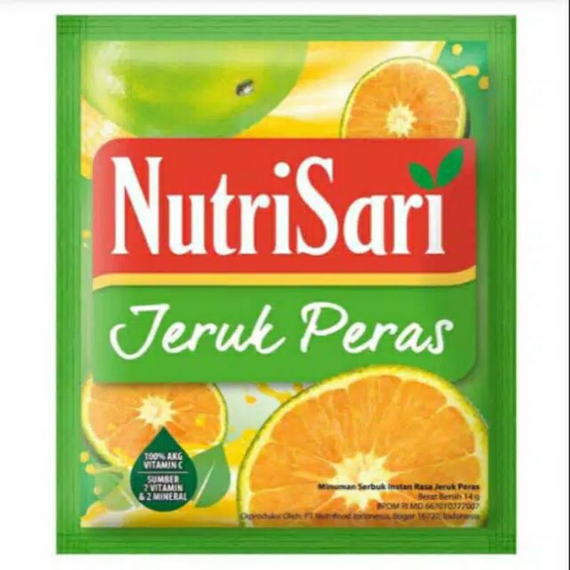 

NUTRISARI JERUK PERAS DAN AMERICAN SWEET ORANGE SACHET 11 GRAM