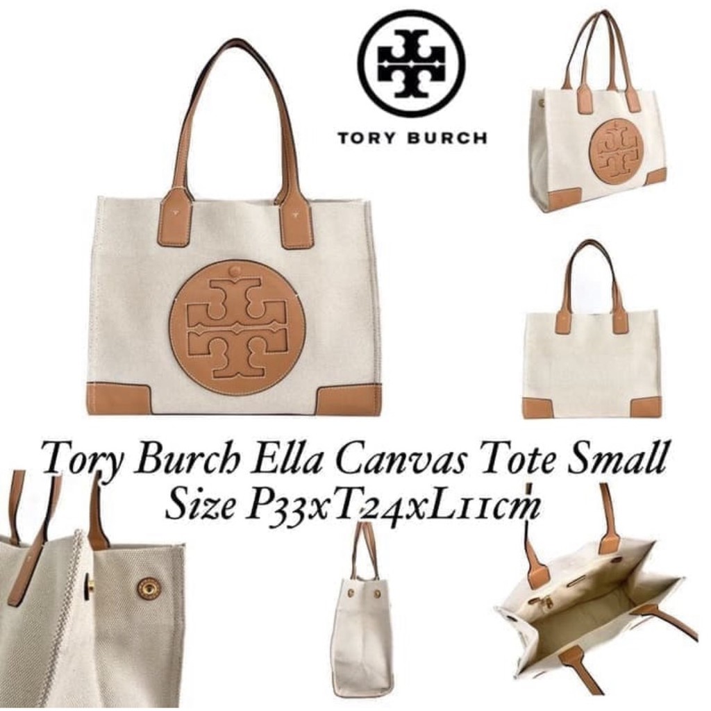 Tory Burch Mini Ella Canvas Tote - ORIGINAL 100%