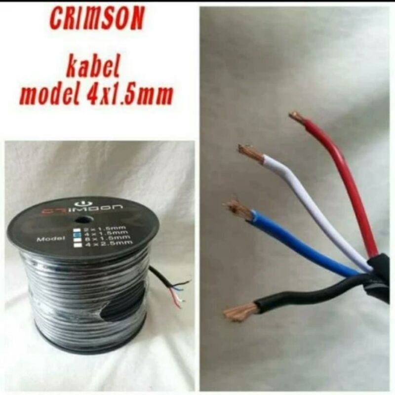 kabel speaker isi 4x1.5 Crimson 1roll 100meter