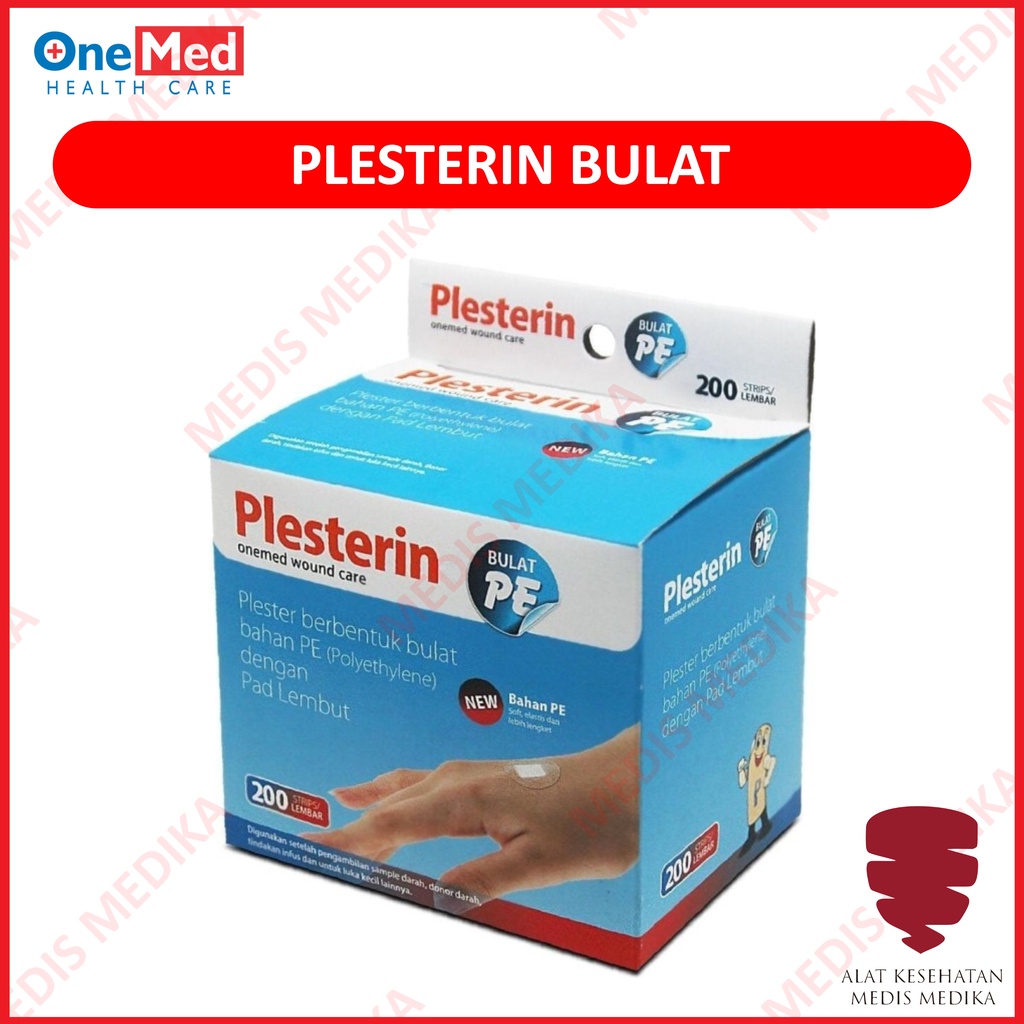 Plesterin Bulat PE Soft p3k Plester Lembut Onemed Non Woven box isi 200pcs