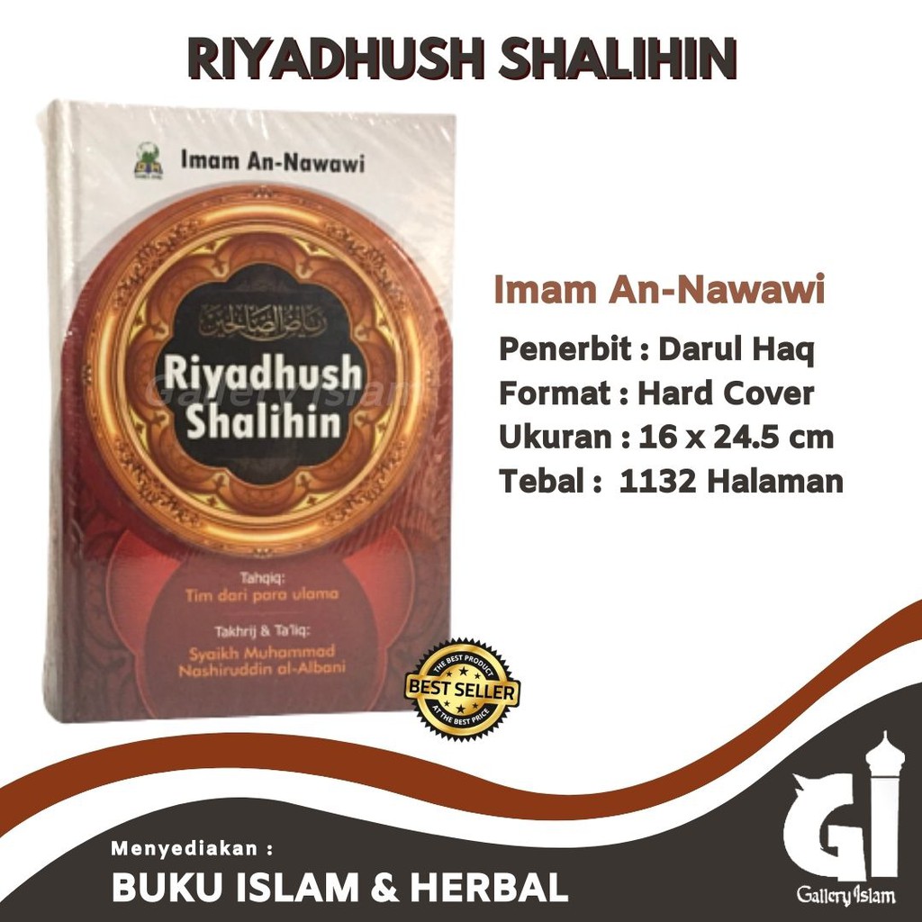 Buku Riyadhus Shalihin Lengkap Riyadhus Sholihin - Darul Haq Termurah