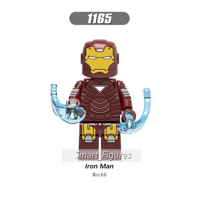 X0246 Mainan Action Figure Iron Man Minifigures Mark 6 22 36 37 38 40 41 42 Marvel Untuk Koleksihadiah Anak