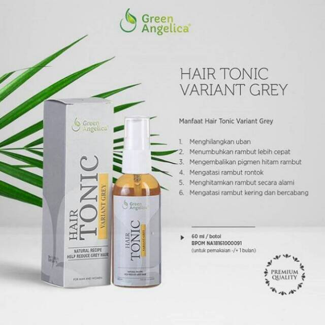 Hair tonic obat uban penghitam rambut alami menghilangkan rambut beruban tanpa semir & HALAL