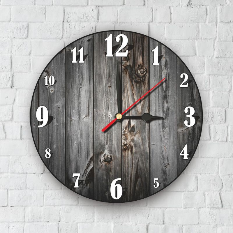 Jam Dinding Shabby Chic / Wall Clock dengan Design unik-JS16