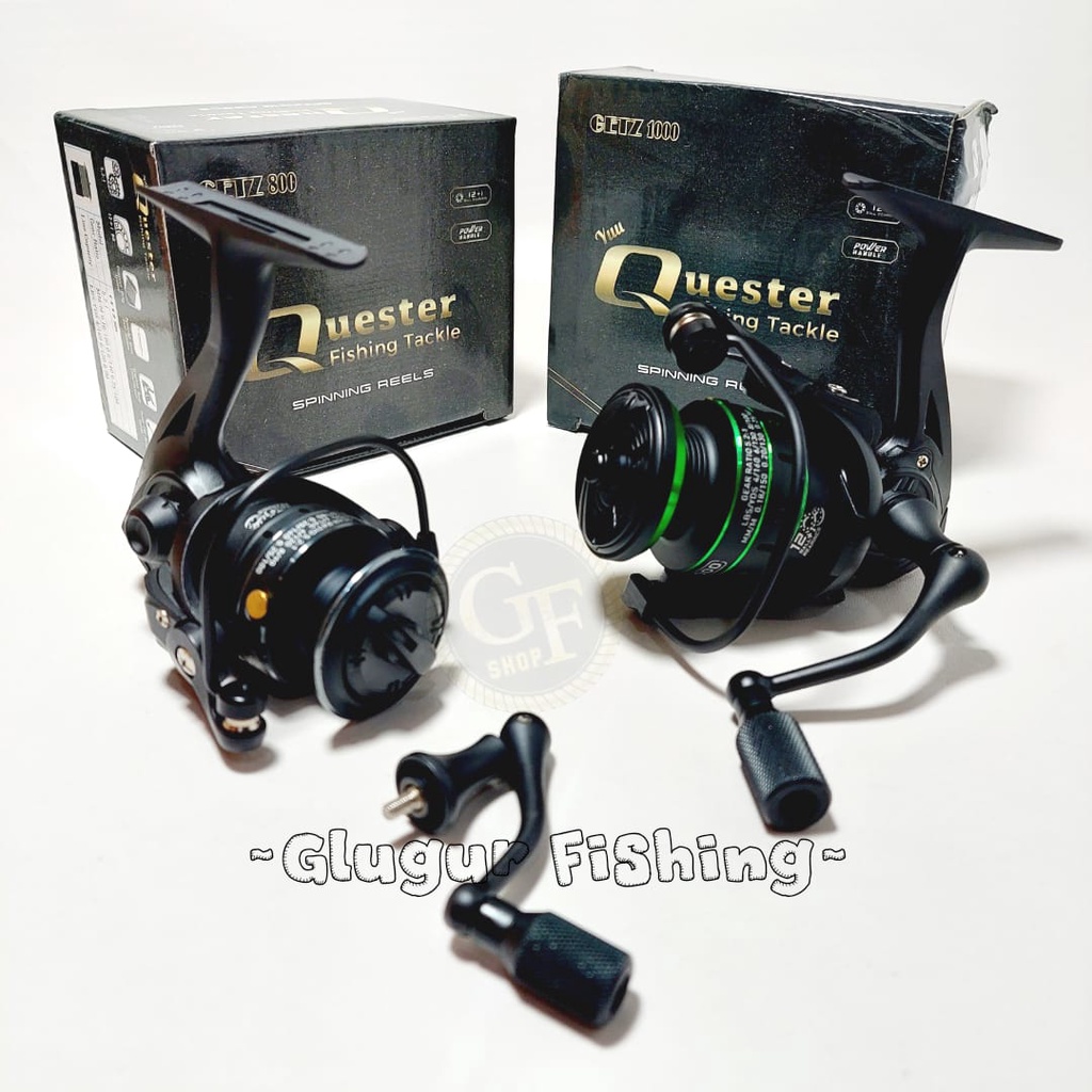 REEL SPINNING YUU QUESTER GETZ 800.1000.2000.3000.4000 POWER HANDLE / 12+1 BALL BEARING
