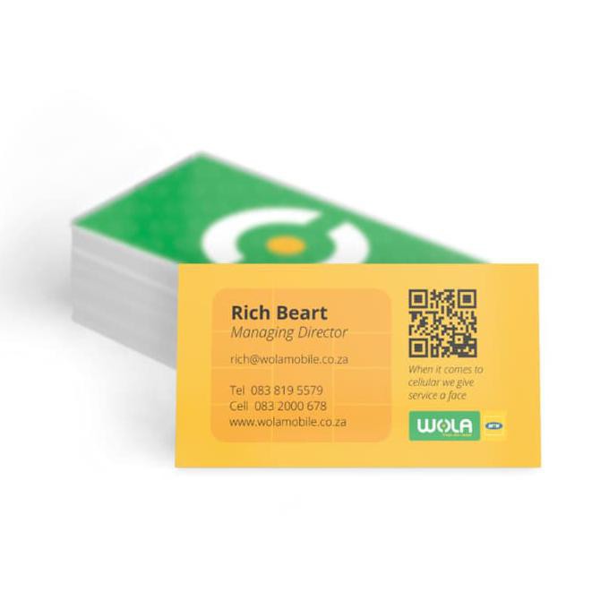 

Kartu nama cetak 2 muka full colour bahan AC260 + Laminating LIMITED