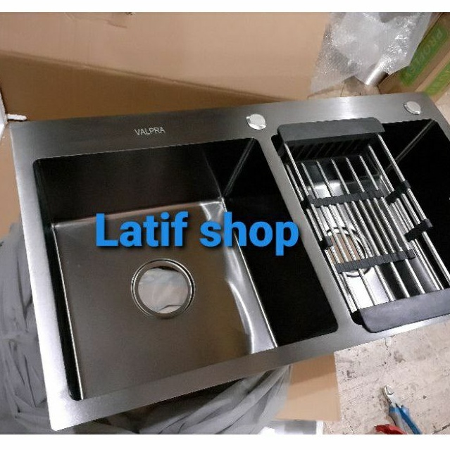 Kitchen sink Valpra 8245 hitam Original . sink hitam 8245