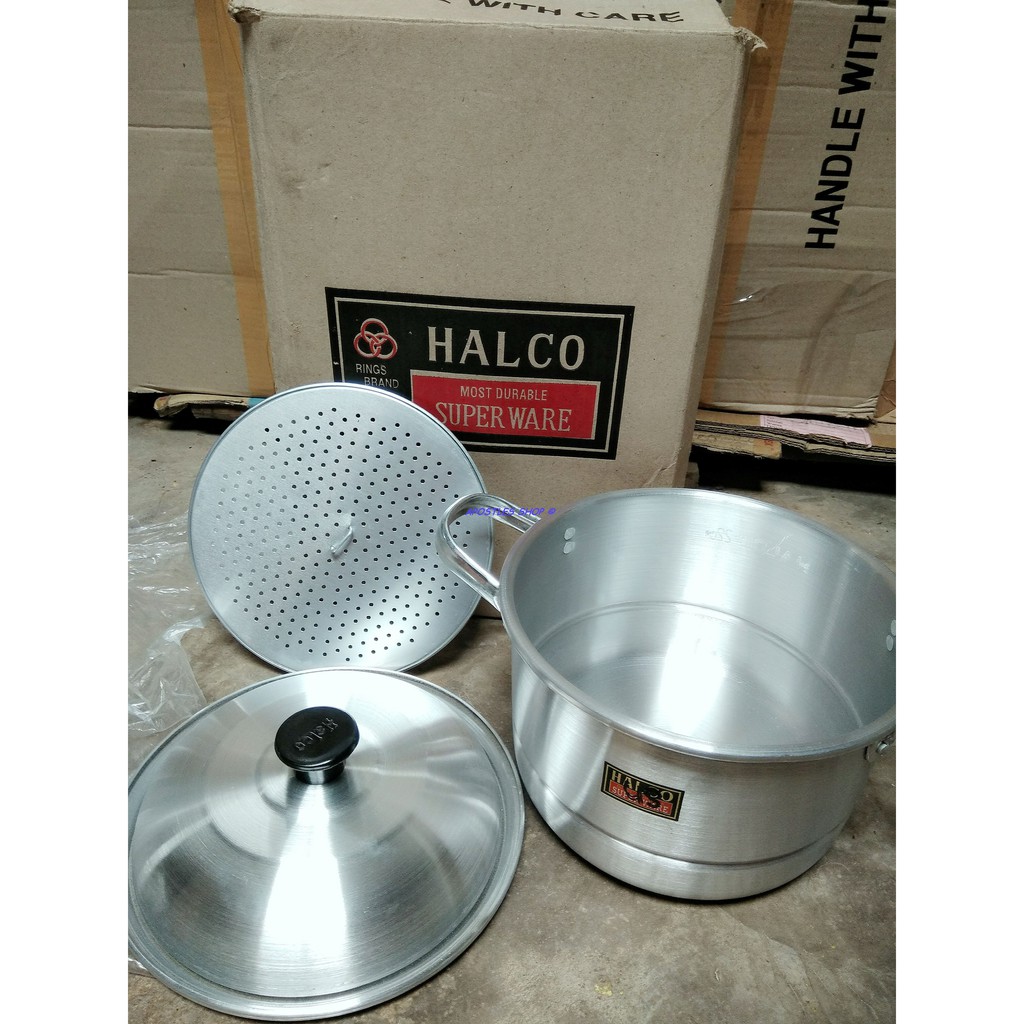 Panci Serbaguna HALCO SG 22 / STEAMER / Kukusan HALCO / Langseng Aluminium 22Cm