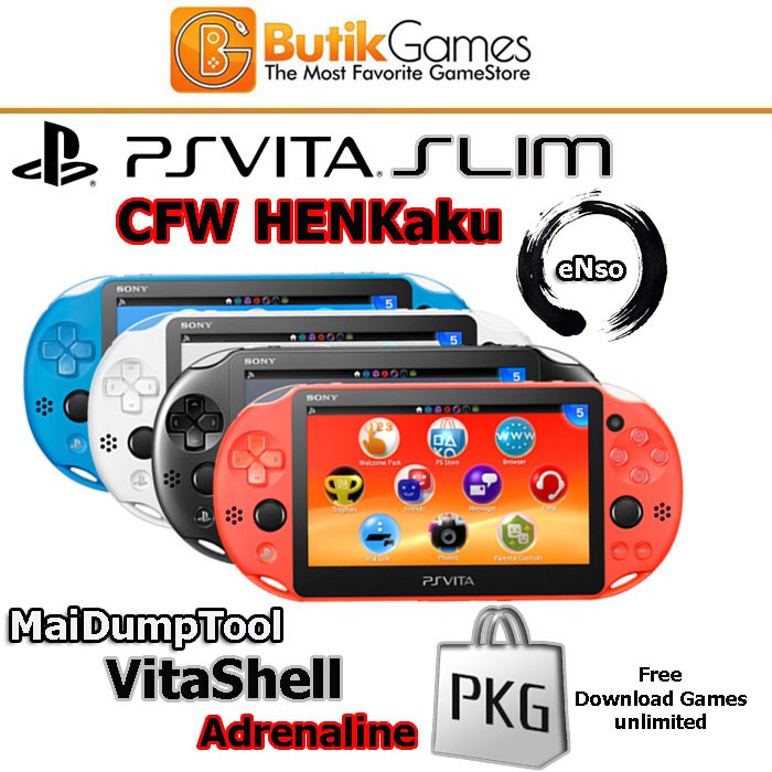 PS VITA PSVITA SLIM CFW Henkaku 128 GB