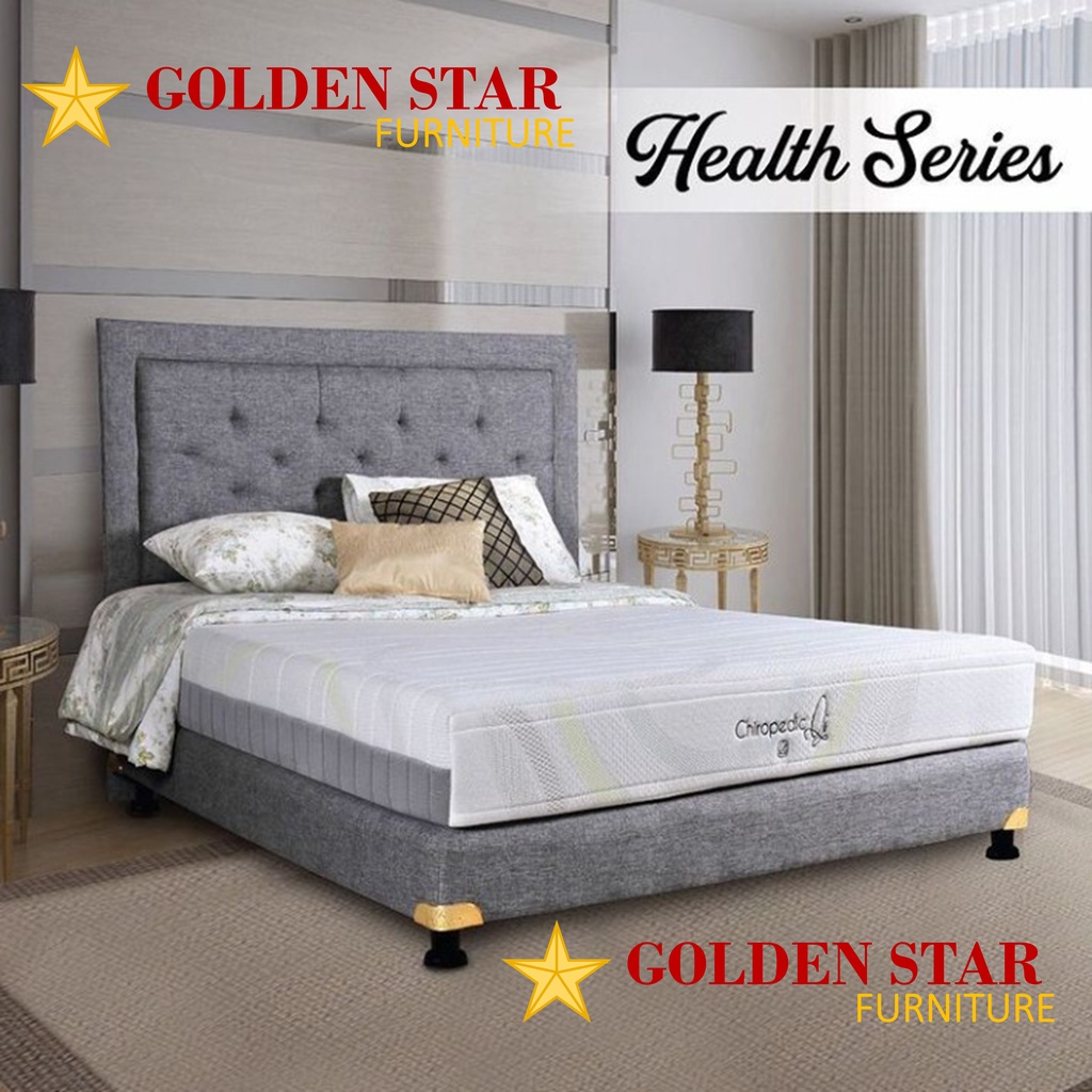 SET / Kasur Airland Chiropedic Qi Spring Bed 160/180 Springbed Tulang