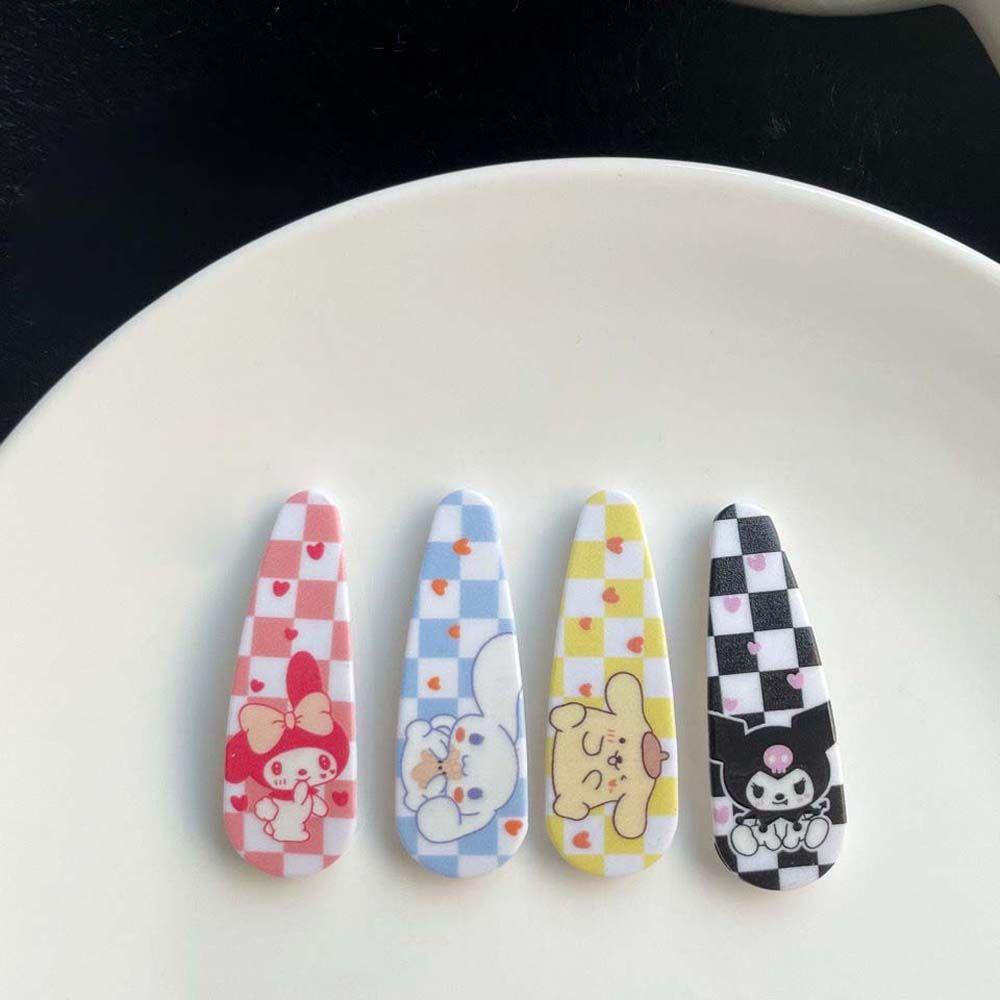 [Elegan] Kuromi Jepit Rambut Fashion Gadis Hiasan Kepala Hadiah Ulang Tahun Melodyku Cinnamoroll Lattice Anime Hairpin