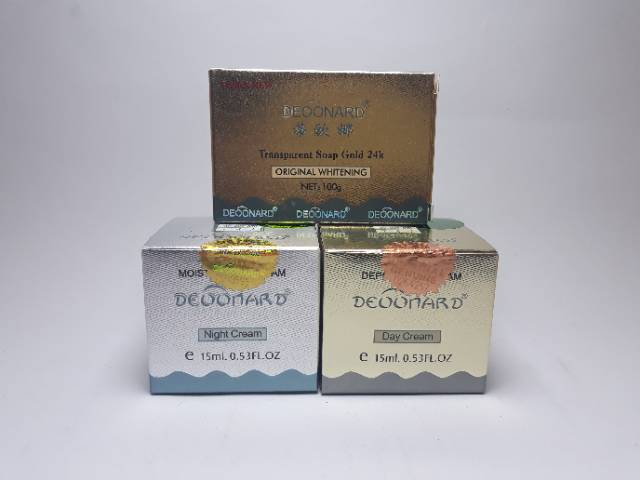 PAKET CREAM DEOONARD GOLD SILVER 3in1