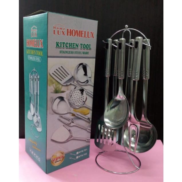 Kitchen Tool Set 7 Pcs Stainless Alat Dapur Masak Spatula Set Sutil