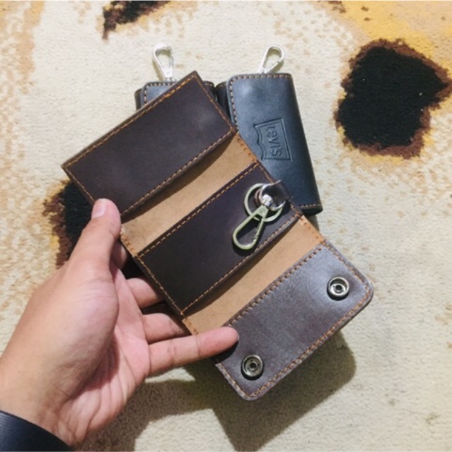 Dompet gantungan kunci kendaraan kulit asli #dompet #dompetkunci #gantungankunci #keyholder