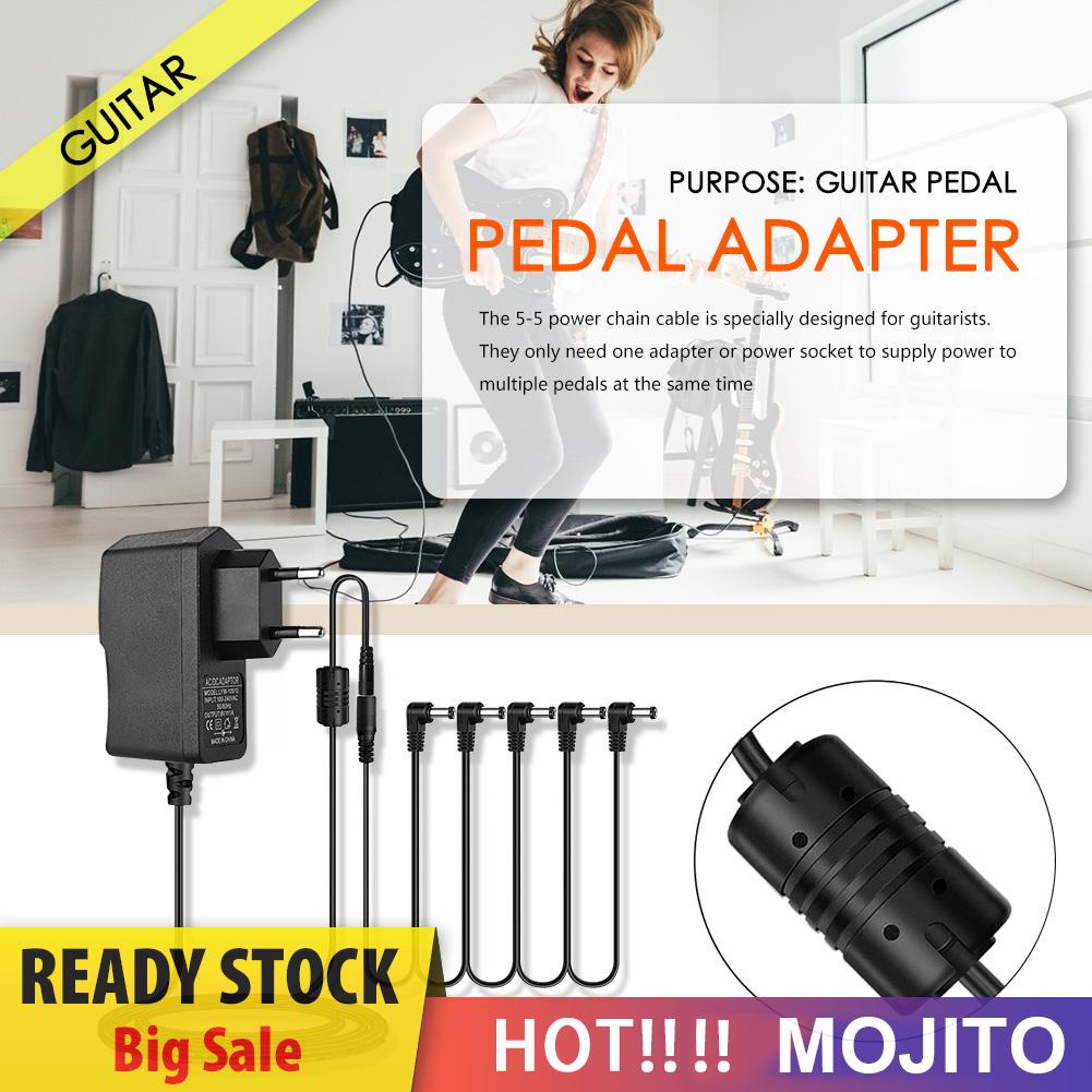 Kabel Adapter Power Supply Pedal Efek Gitar Elektrik 5 Arah