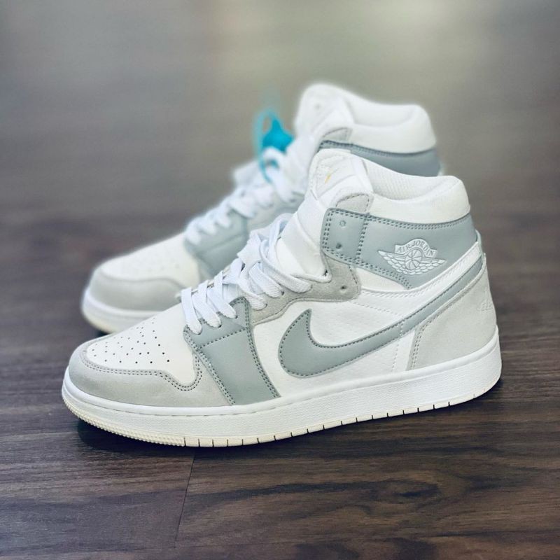 air jordan 1 white grey