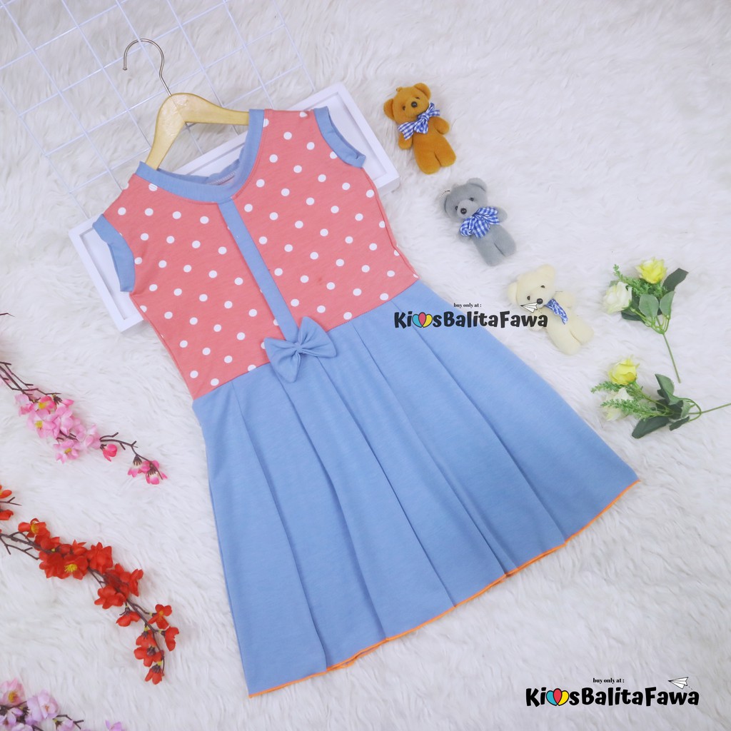 Dress Sinta uk 5-6 Tahun / Dres Anak Perempuan Motif Adem Baju Yukensi Import Lucu Murah