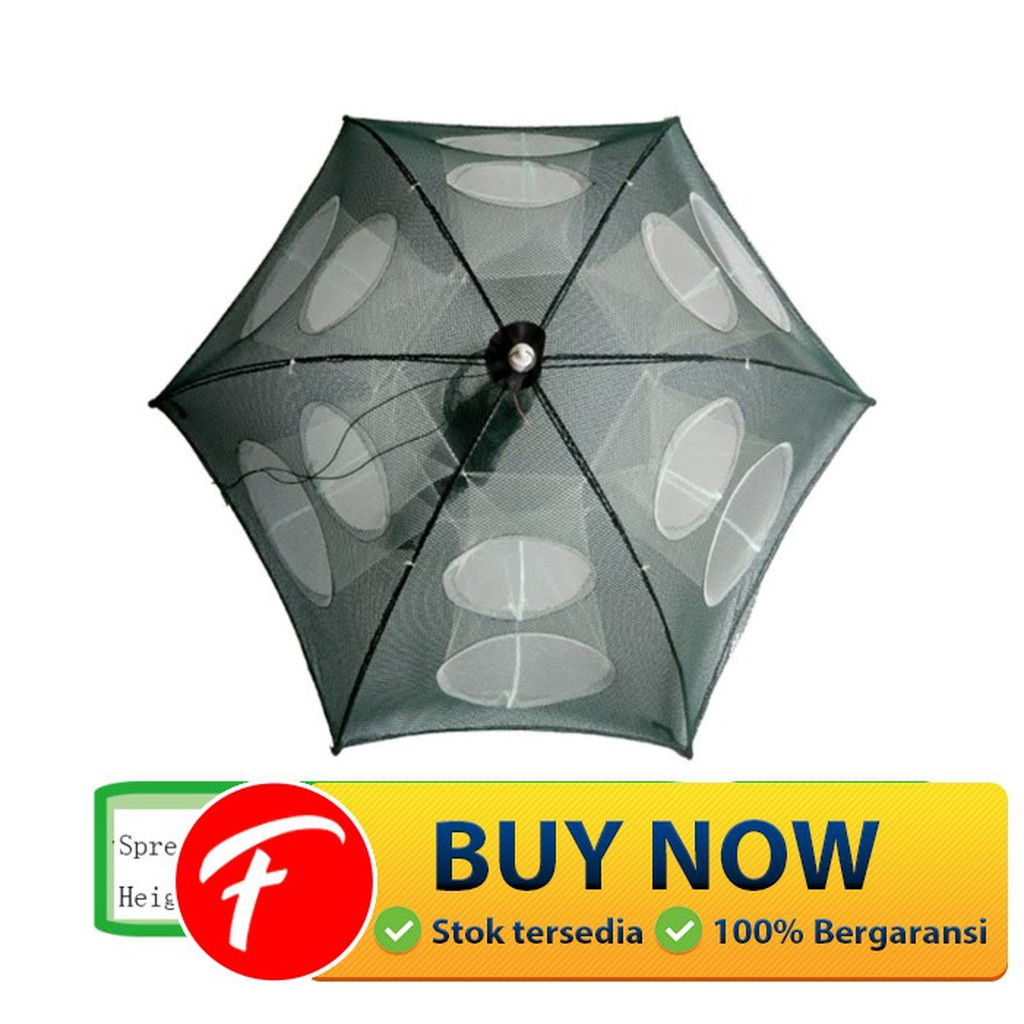 Jaring Pancing Ikan Hexagonal 12 Hole Fishing Net Trap Cage - H14572