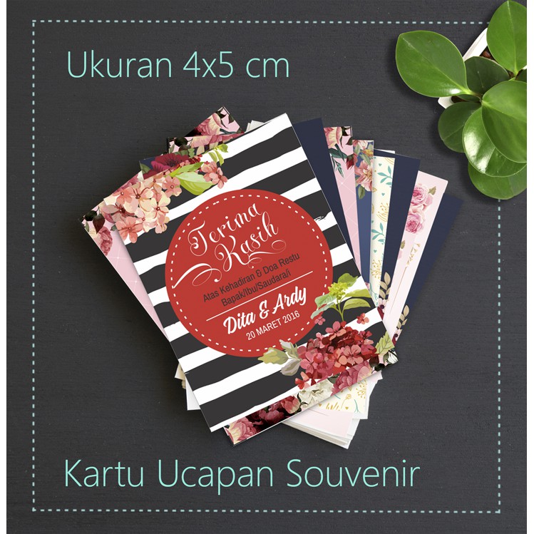 KARTU UCAPAN TERIMA KASIH BUAT SOUVENIR | Shopee Indonesia