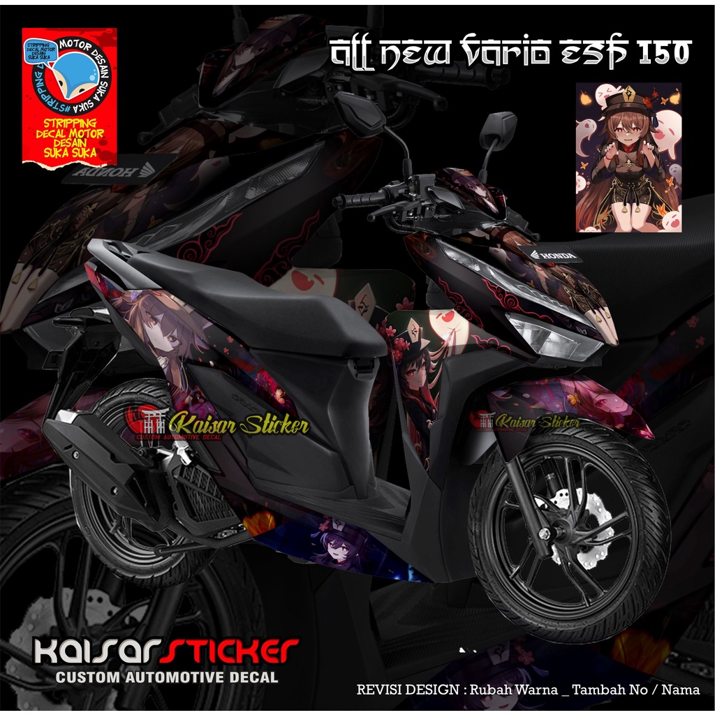 Sticker Striping Motor Stiker Decal New Vario 2019 Design Anime Full Body