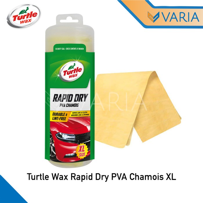 Turtle Wax Rapid Dry PVA Chamois XL 64 x 43 cm Lap Kanebo Cuci Mobil