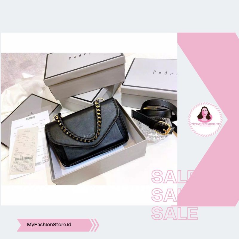 MyFashionStore.id - Tas Pedro Lyla Chain Free Box + Fakebil