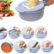 ♔ SHENAR, ALAT PEMOTONG SAYUR 12 IN 1 PARUTAN SAYUR KENTANG ALAT PEMOTONG SAYUR + MANGKUK ♠