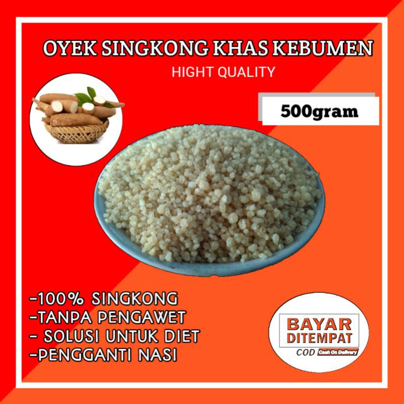 

NASI OYEK NASI SINGKONG TIWUL KHAS KEBUMEN 1000gram