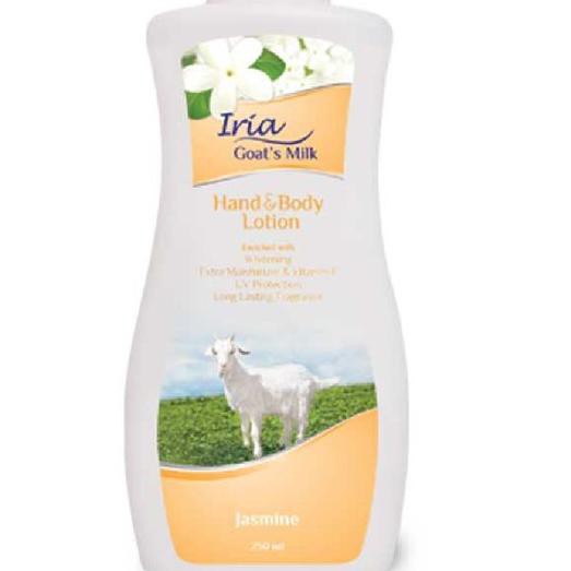 Pv7> Iria Goat's Milk Hand and Body Lotion Jasmine - 250ml Codee Pz7>