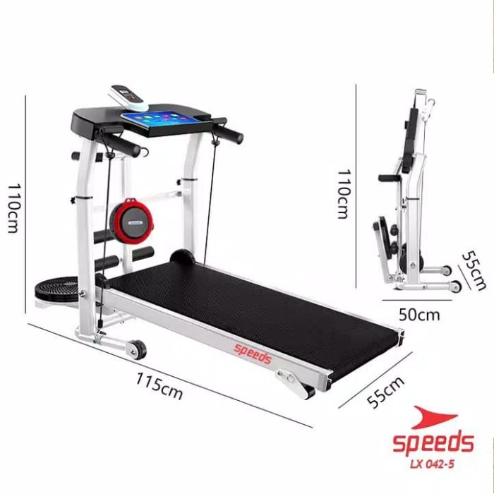 SHTOYS -
TREADMILL MANUAL MULTIFUNGSI ELEKTRIK SPEEDS 042-5