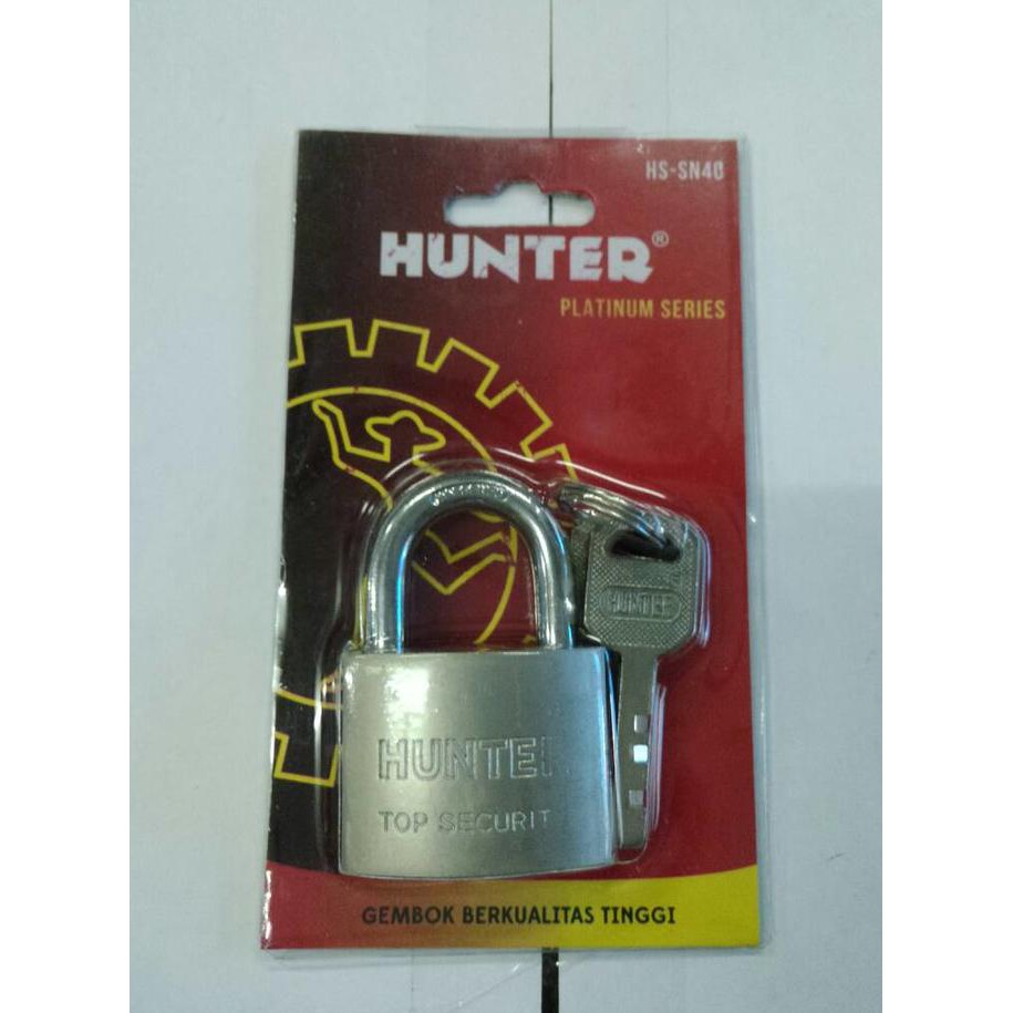 Termurah Gembok Putih 40Mm Pendek Hunter Hq Berkualitas